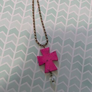 Vintage Crucifix Cross Christian Necklace Sterling Rope 16" & Thick Chain 21 gr